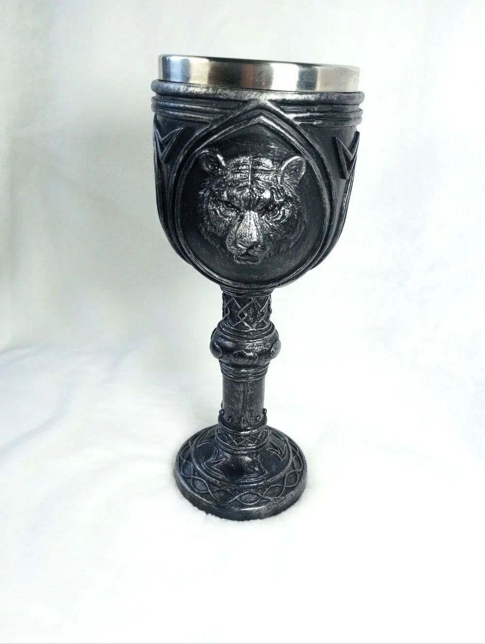 Medieval Ebros Brazen Goblet Alchemy Tiger Chalice Whimsigoth Gauntlet Witchcore